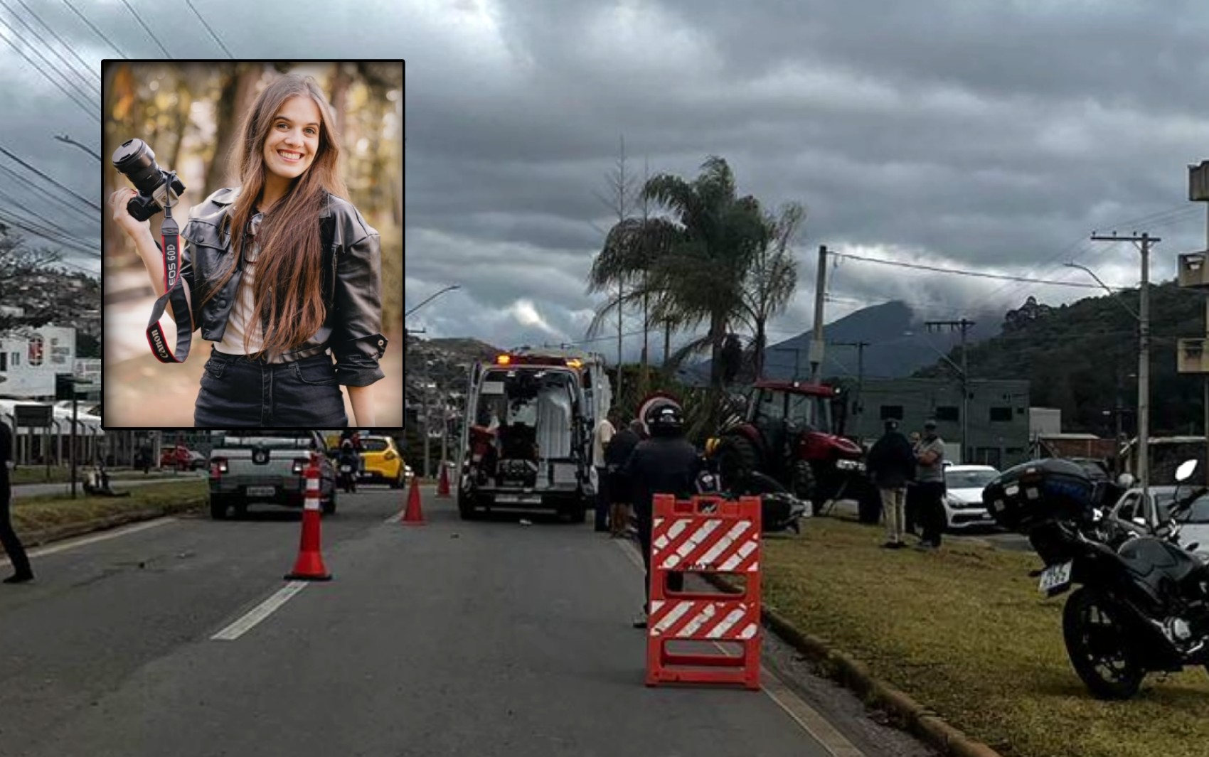 Motociclista que bateu em caminhão da prefeitura morre após 21 dias internada em Poços de Caldas, MG