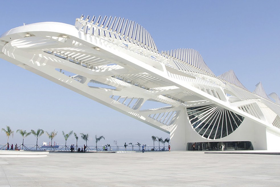 Na obra do Museu do Amanhã, no Rio de Janeiro, foi utilizado o granito "Ipanema". — Foto: Divulgação