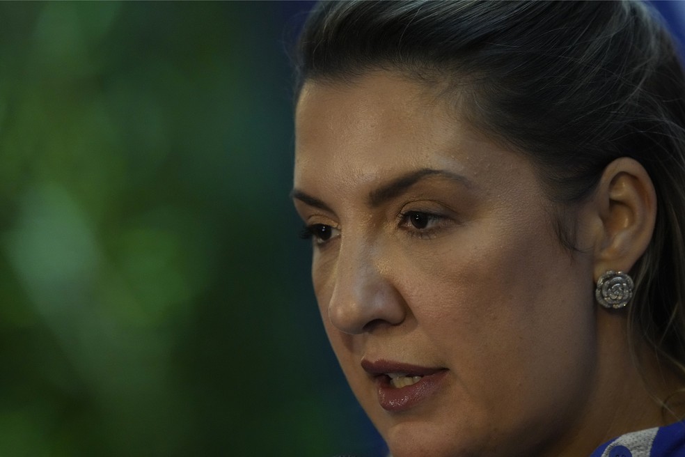 Daniella Marques, ex-presidente da Caixa na gestão Jair Bolsonaro — Foto: Eraldo Peres/AP