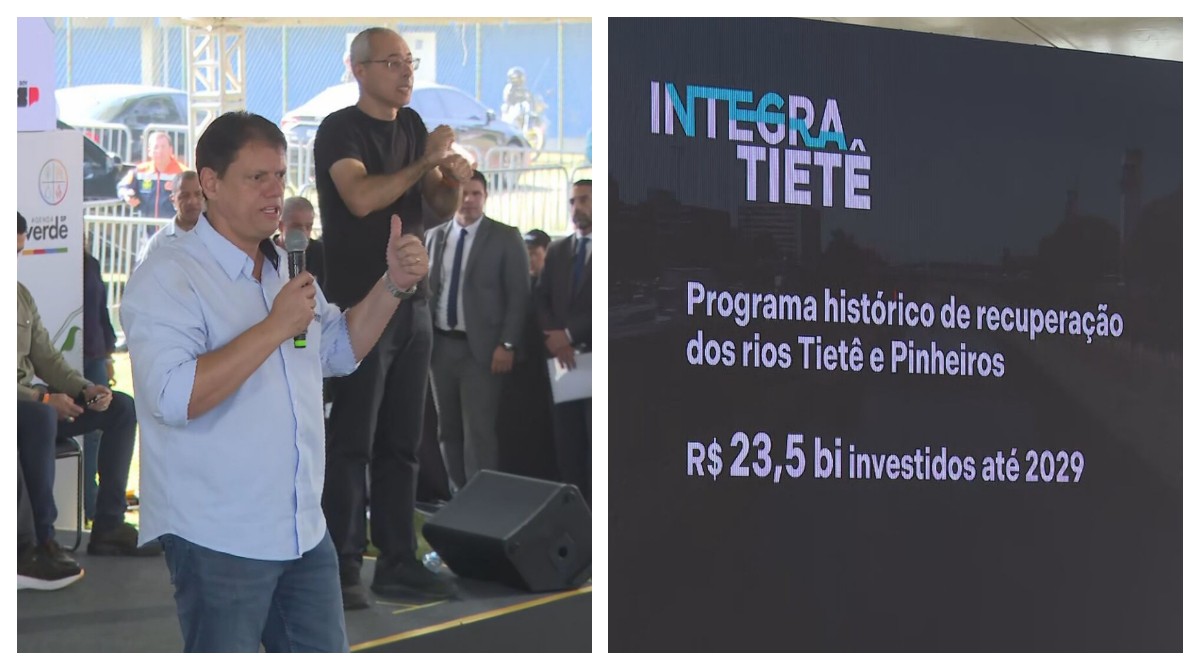 Um dia após mancha tóxica, governo de SP anuncia R$ 23,5 bilhões para despoluição dos rios Tietê e Pinheiros até 2029