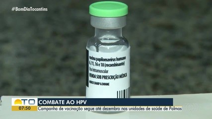 Campanha de vacinação contra o HPV em jovens de 15 a 19 anos segue até dezembro em Palmas