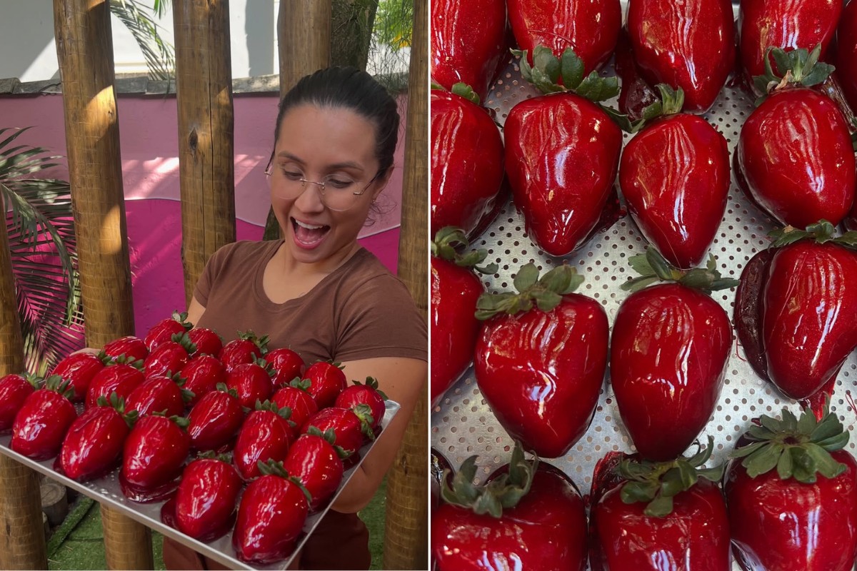 'Morango do amor' impulsiona vendas, gera empregos e uso de site para reservas em docerias no litoral de SP