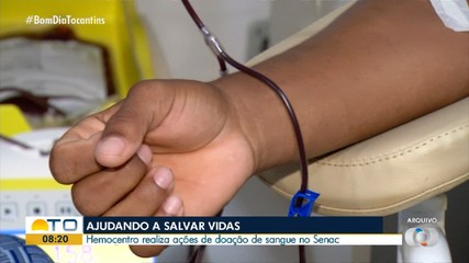 Hemocentro realiza ação de doação de sangue no Senac