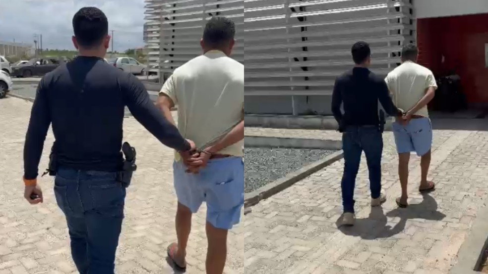 O homem foi localizado em um imóvel no bairro Juritianha, onde resistiu à prisão, mas foi contido por policiais civis. — Foto: Divulgação/PC