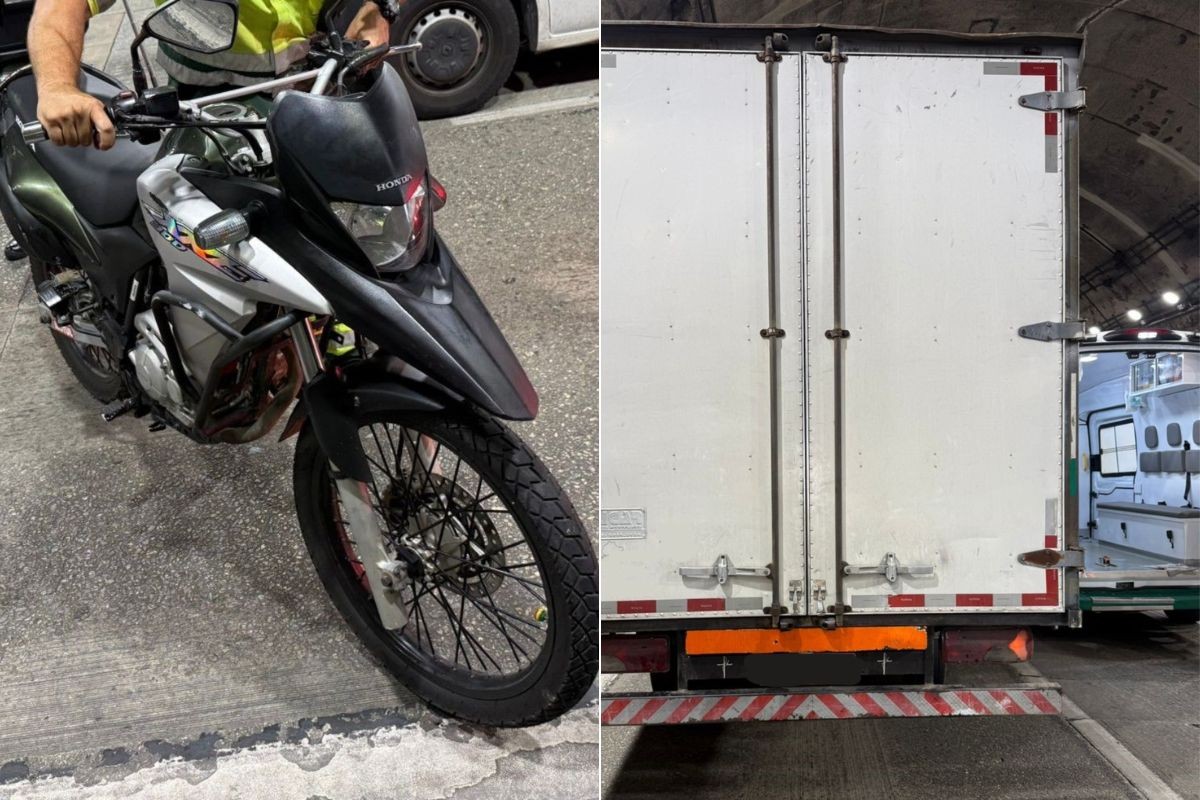 Mulher morre após cair de garupa de moto e ser atropelada por ônibus na rodovia dos Imigrantes