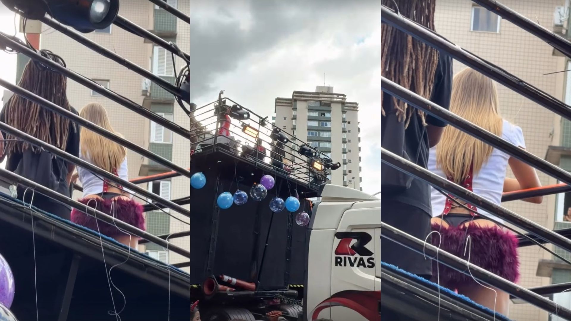 'Se você encostar nesta mulher, acabo contigo', diz Luísa Sonza de cima do trio durante briga em bloco em BH