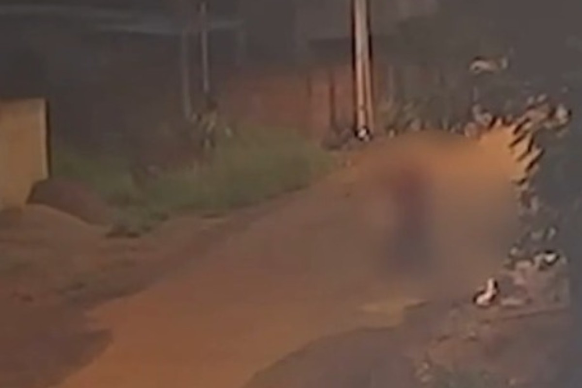 Câmera registra vítima de estupro sendo arrastada por homem para área de construção abandonada em MT