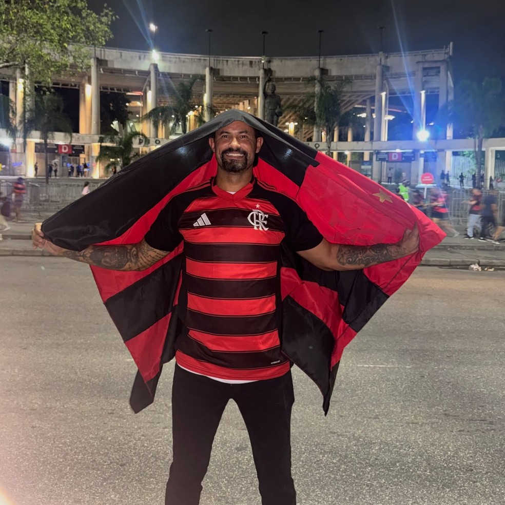 Ex-goleiro Bruno Fernandes no Maracanã — Foto: Reprodução
