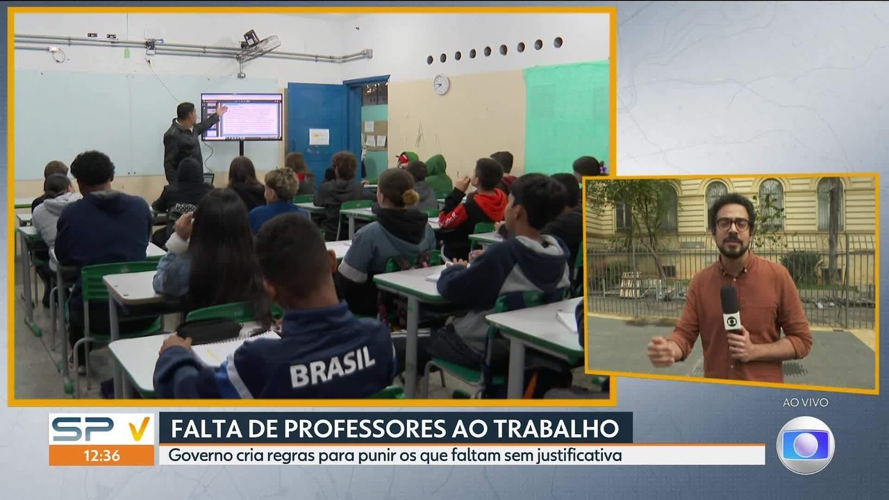 Governo de SP muda regra para punir professores temporários por faltas; entenda