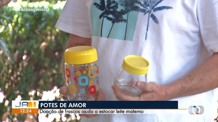 Doação de frascos ajuda a estocar leite materno em Palmas