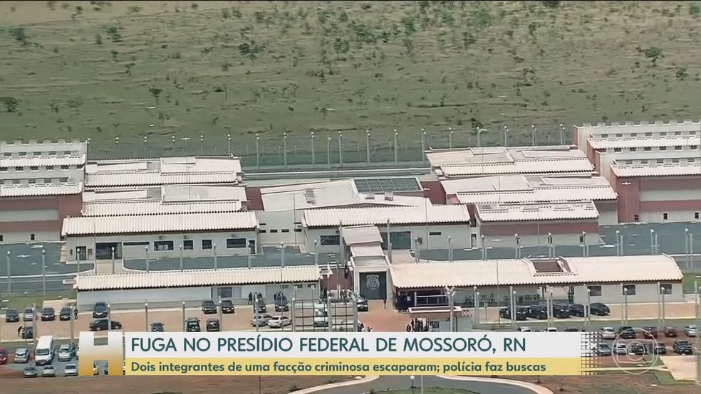 Penitenciária Federal de Mossoró, na região Oeste do Rio Grande do Norte. — Foto: Reprodução/JH
