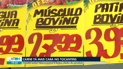 Preço da carne está em alta no Tocantins