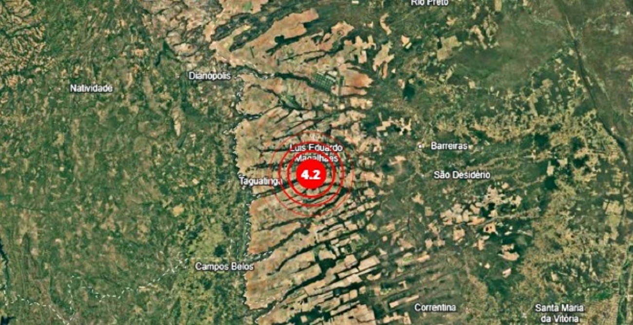 Moradores de Taguatinga relatam tremor de terra entre Tocantins e Bahia: 'Tipo rolo compressor passando na rua'