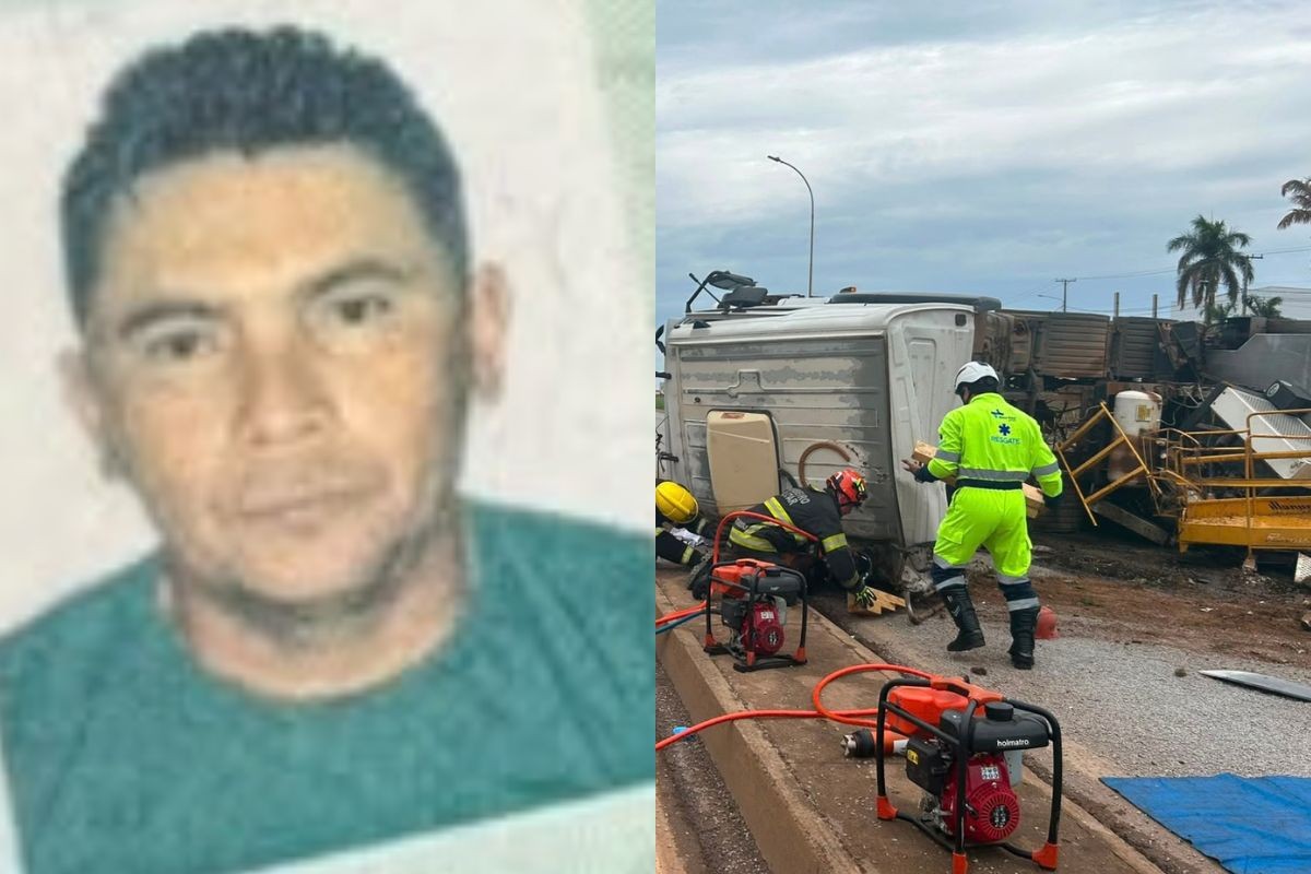 Motorista morre após caminhão tombar na BR-163 em Sorriso (MT)