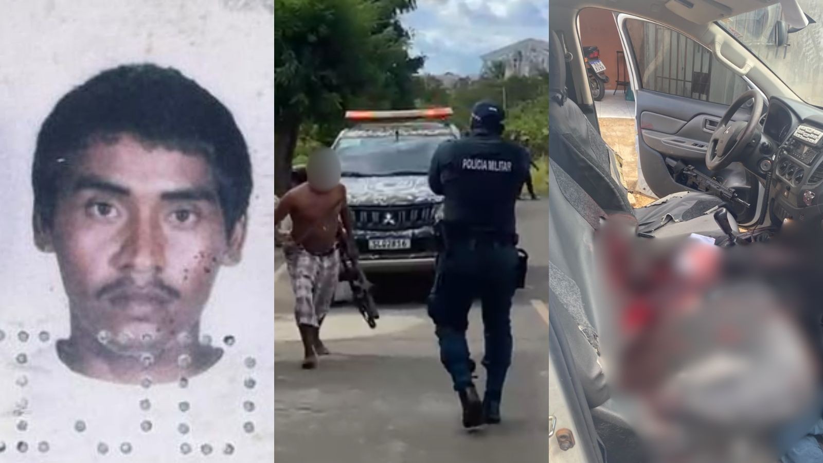 VÍDEO: Homem é morto a tiros após atacar e ferir com facão dois policiais militares no PI