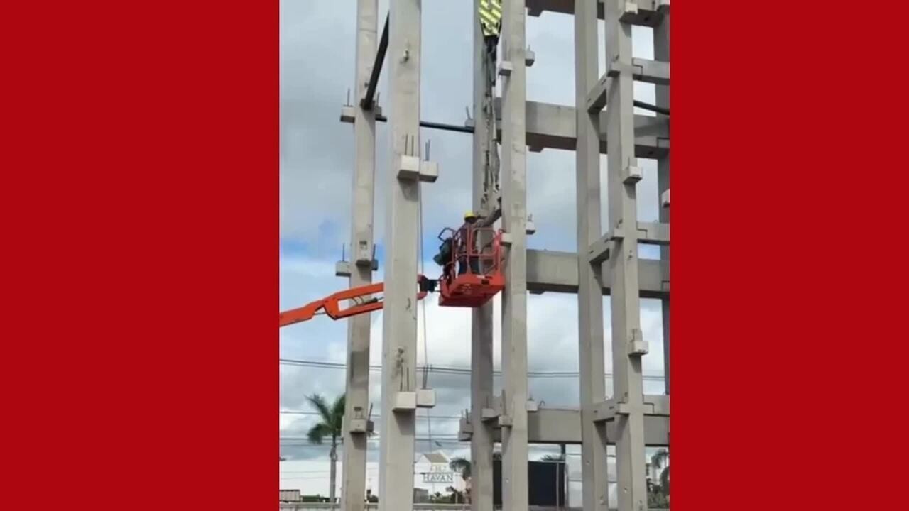 'Ventos fortes e chuvas' é apontado como possível causa de desabamento de estrutura de Hotel Ibis em MT