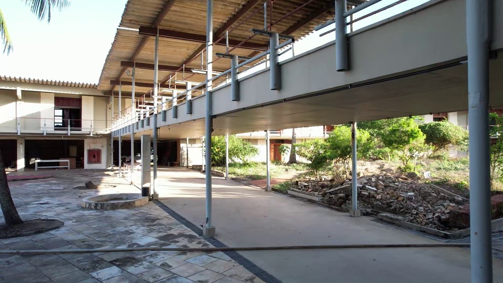 Imagem interna do Hotel Tambaú em 2025 — Foto: TV Cabo Branco/Reprodução