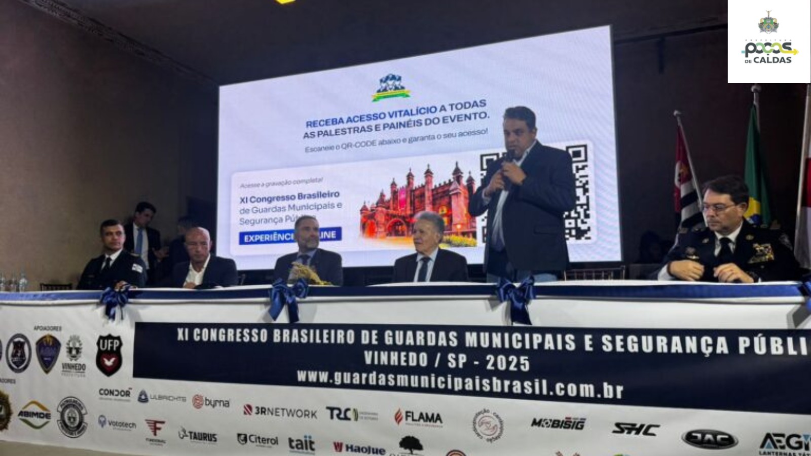 Prefeitura de Poços marca presença no XI Congresso Brasileiro de Guardas Municipais