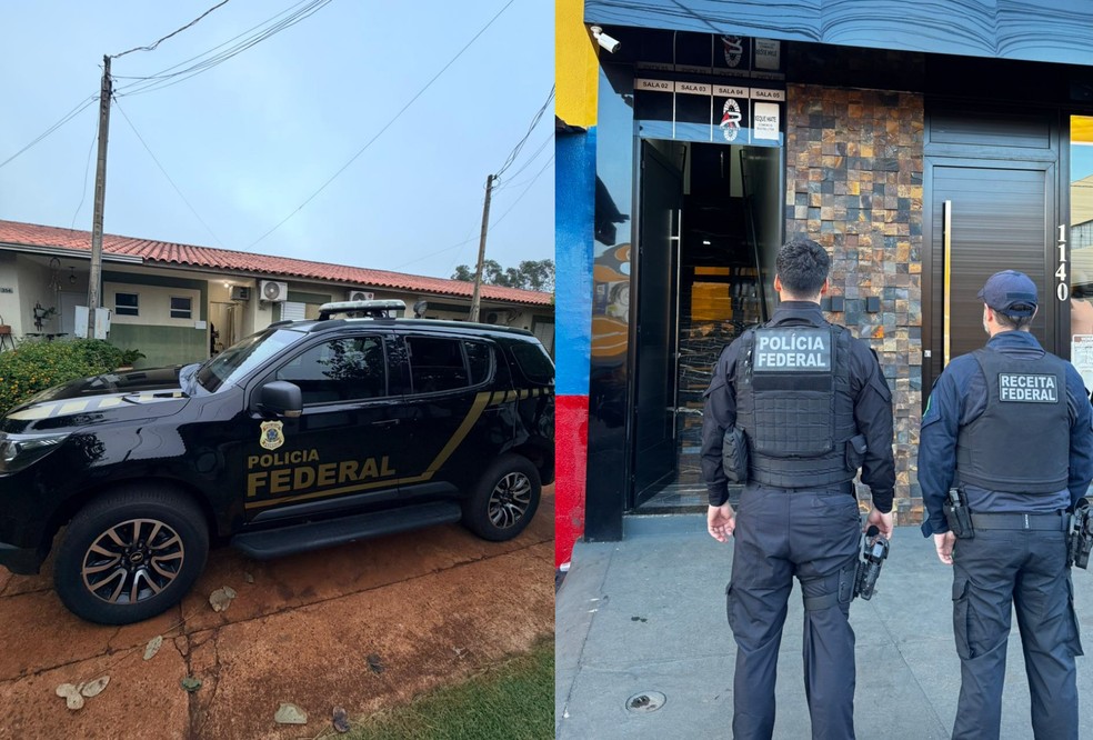 PF cumpre mandados após apreensão milionária de eletrônicos — Foto: Polícia Federal