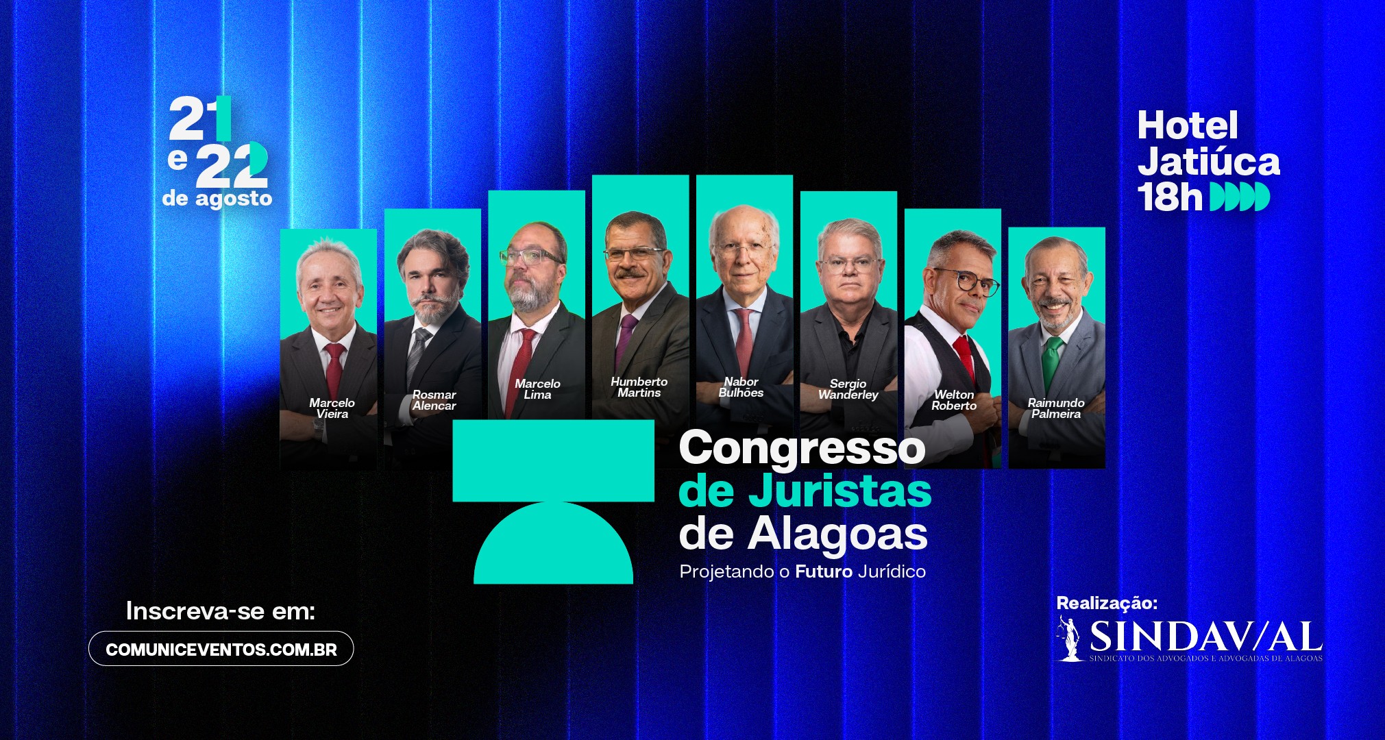 Sindicato dos Advogados traz Nabor Bulhões e Ministro Humberto Martins para Congresso de Juristas de Alagoas em agosto