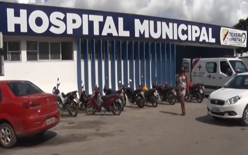 Crime aconteceu dentro do Hospital Municipal de Teixeira de Freitas — Foto: Reprodução/TV Bahia