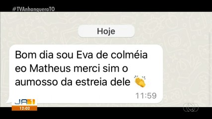 Telespectadores participam do JA1 enviando mensagens