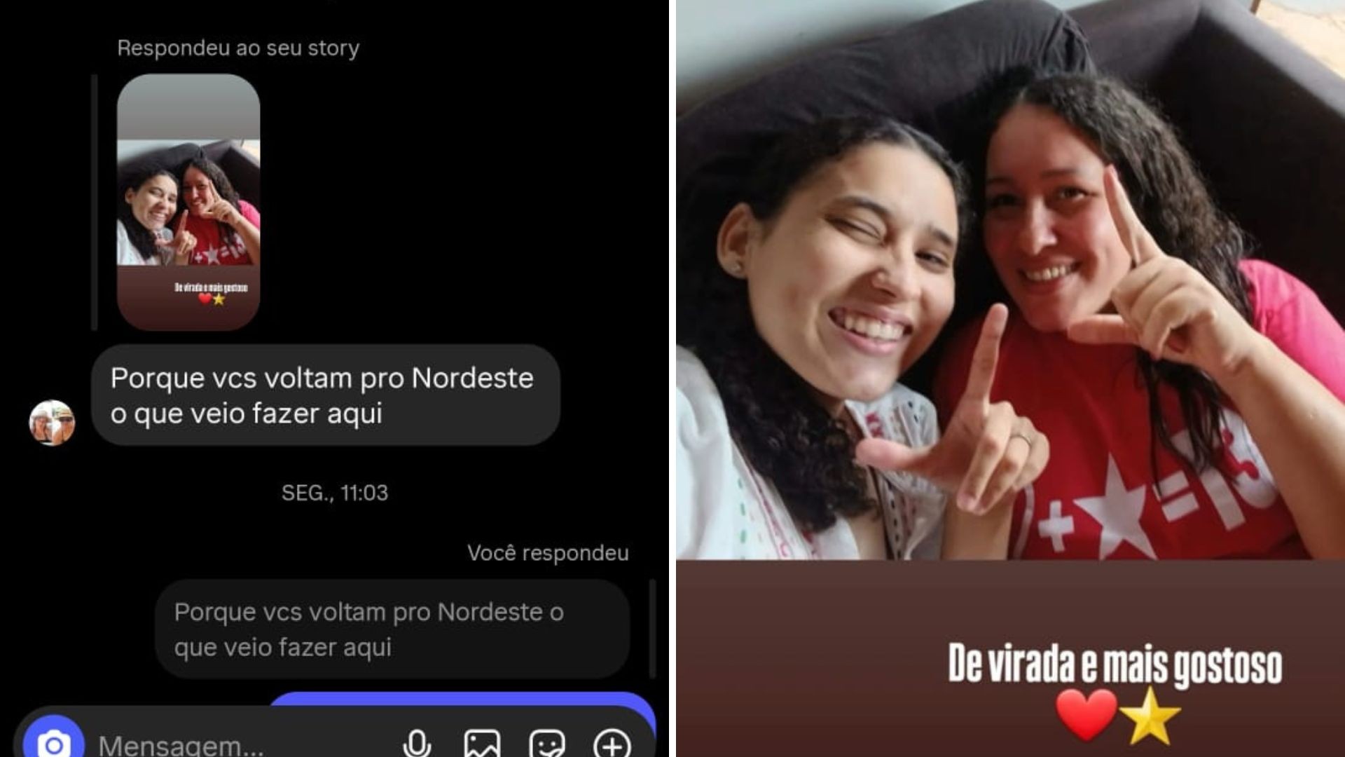 Jovem denuncia injúria após publicar foto mencionando vitória de Lula nas eleições e receber ofensas de seguidora:'Você é do Nordeste' 