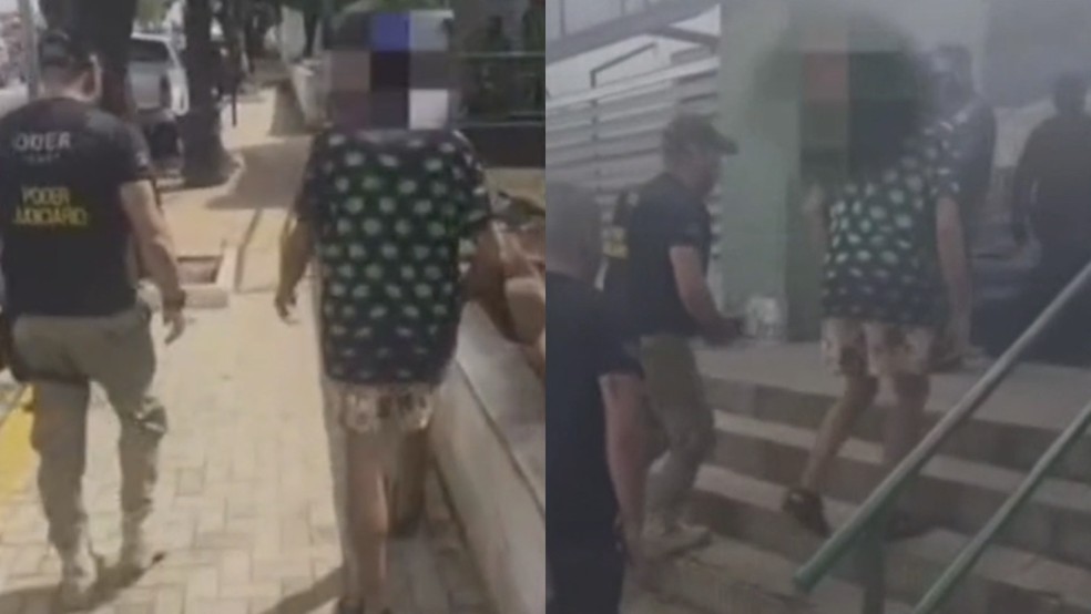 O suspeito não teve identidade ou imagem reveladas pela polícia. — Foto: Reprodução/TV Verdes Mares