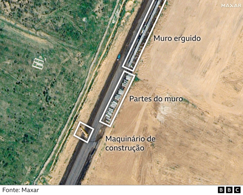 Imagem de satélite — Foto: MAXAR