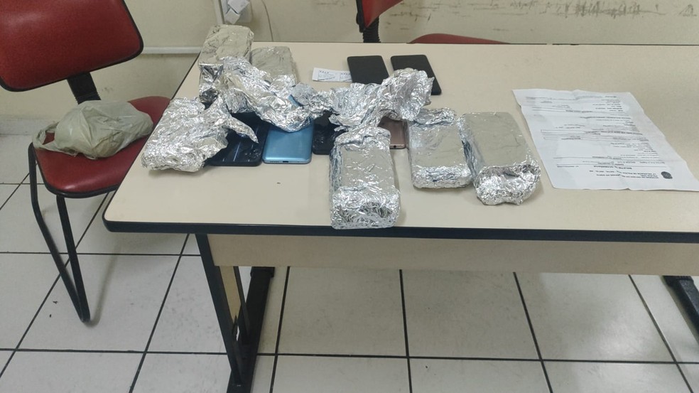 Mulher é detida com 43 celulares furtados durante prévia carnavalesca em Natal — Foto: PMRN/Cedida