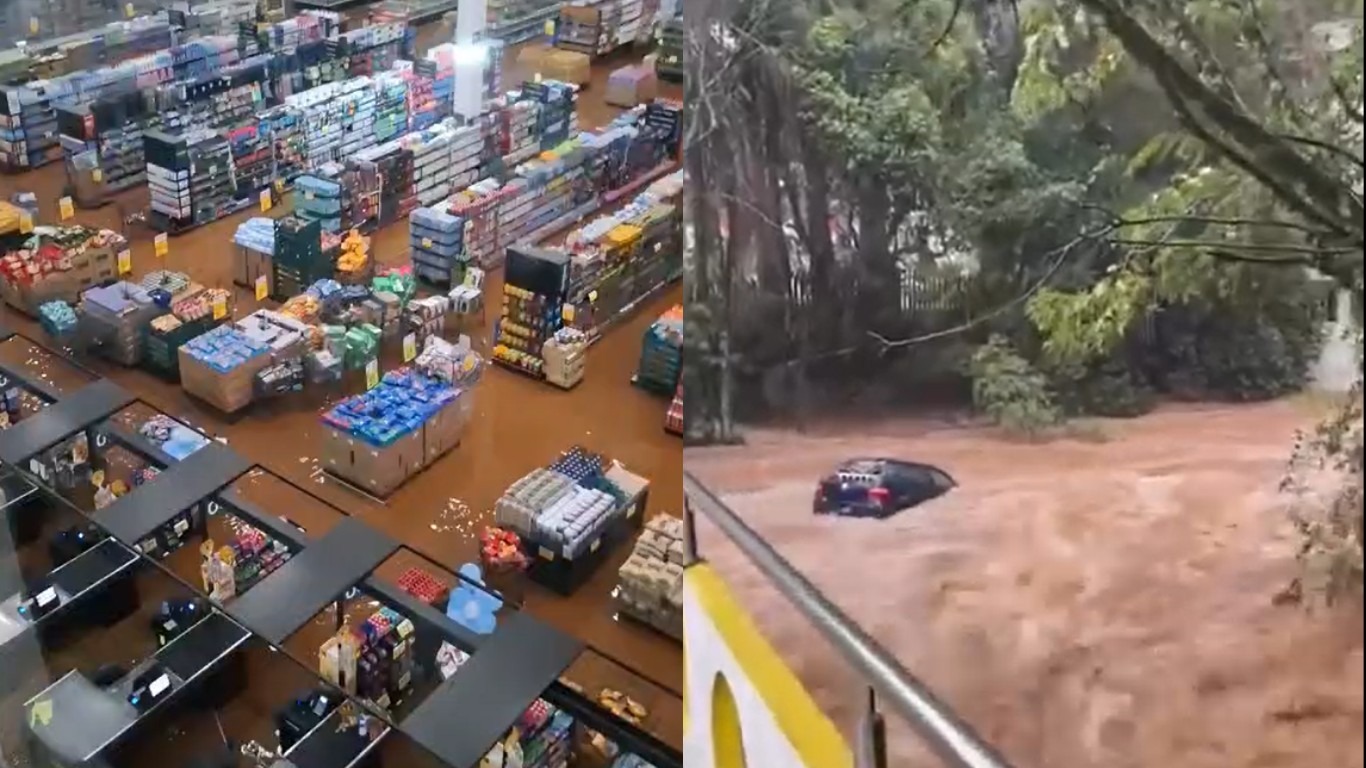 Sobe o número de cidades em emergência por causa da chuva em SC