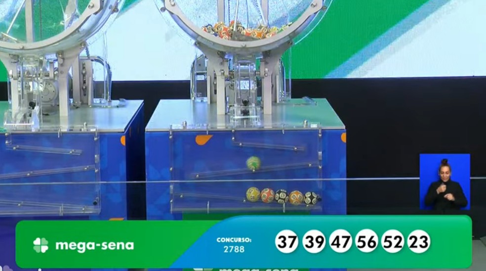 Mega-Sena, concurso 2.788 — Foto: Reprodução/Caixa