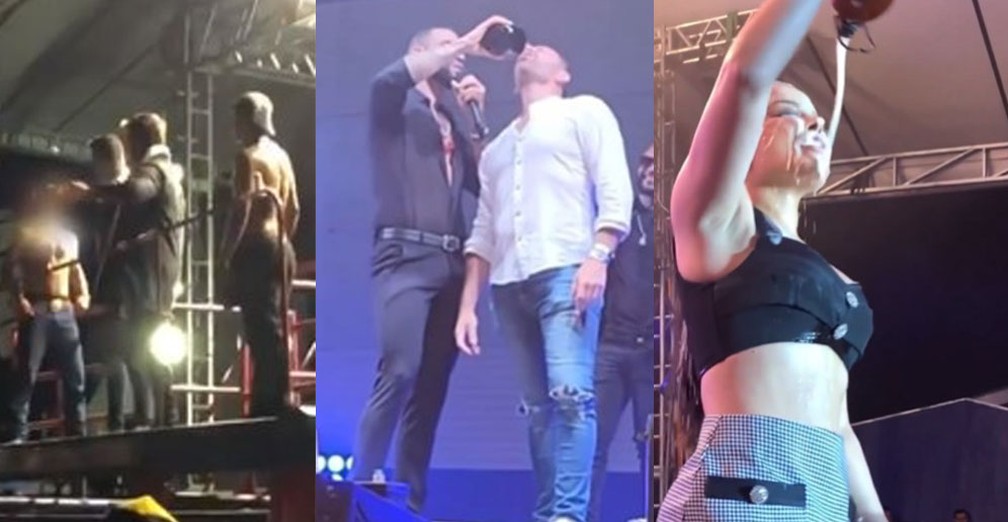 Os riscos de 'virar a garrafa': especialista fala sobre prática comum em shows sertanejos — Foto: Reprodução/Instagram