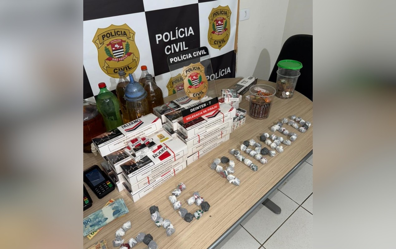Bebidas em garrafas PET e tráfico de drogas: bar é interditado e proprietário preso no interior de SP