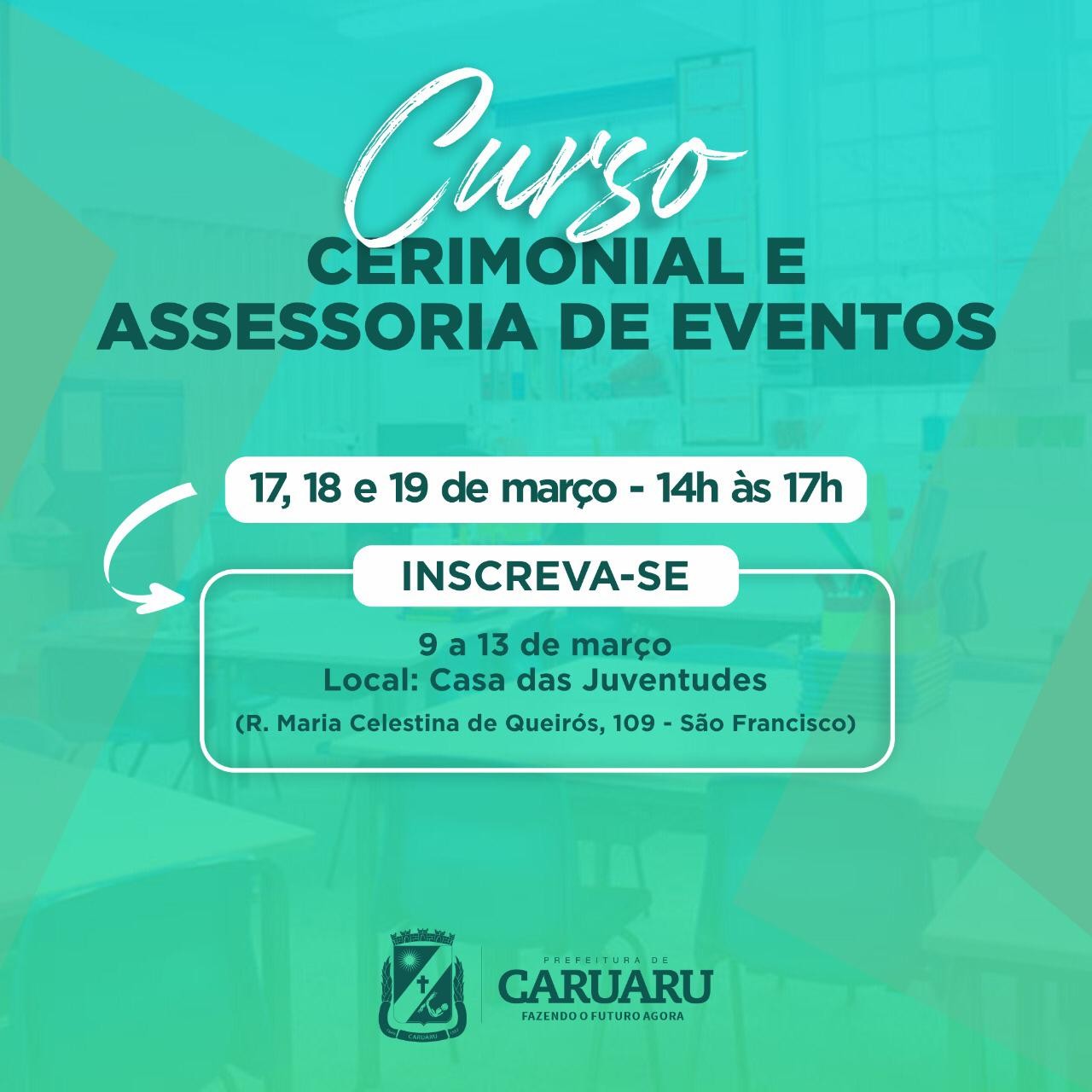 Curso gratuito de cerimonialista abre inscrições em Caruaru | G1