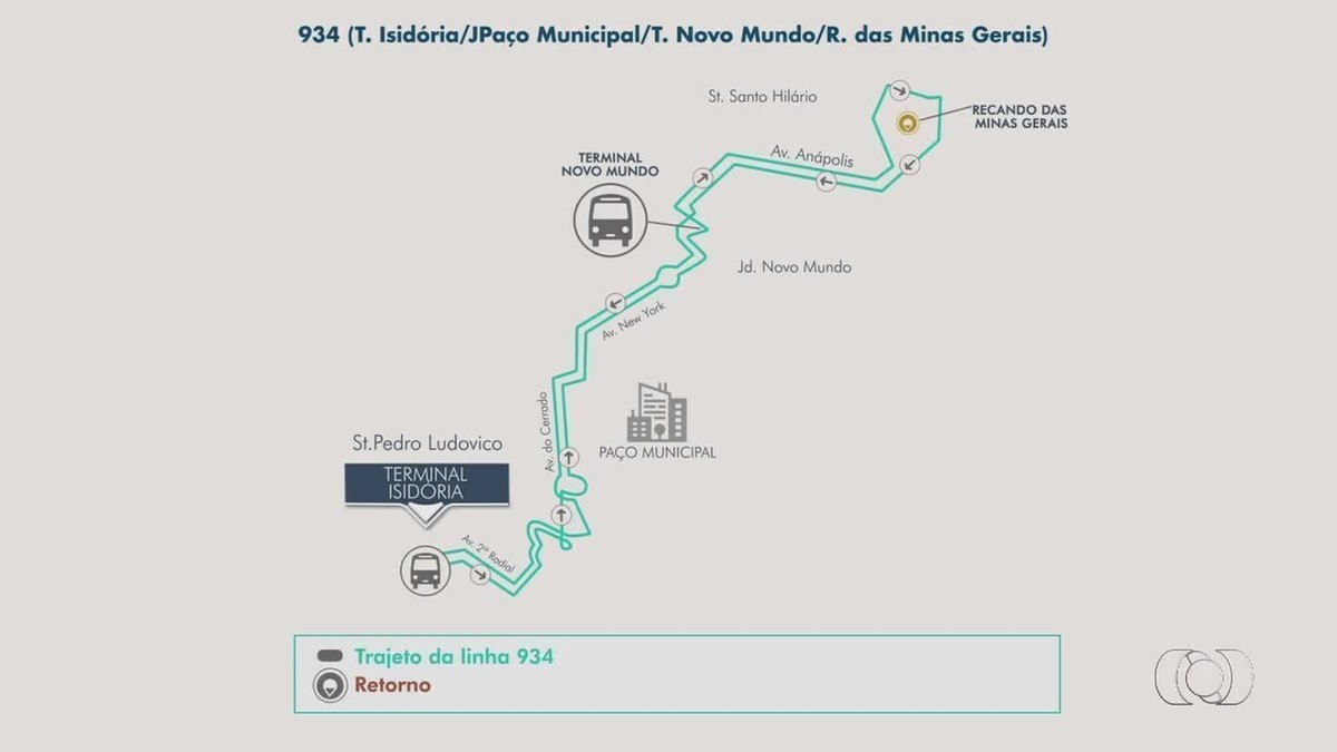 Nova linha de ônibus começa operar entre o Terminal Isidória e o Setor Recanto das Minas Gerais