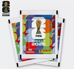 Pack 100 Envelopes com 7 Figurinhas Copa Do Mundo 2026 Panini