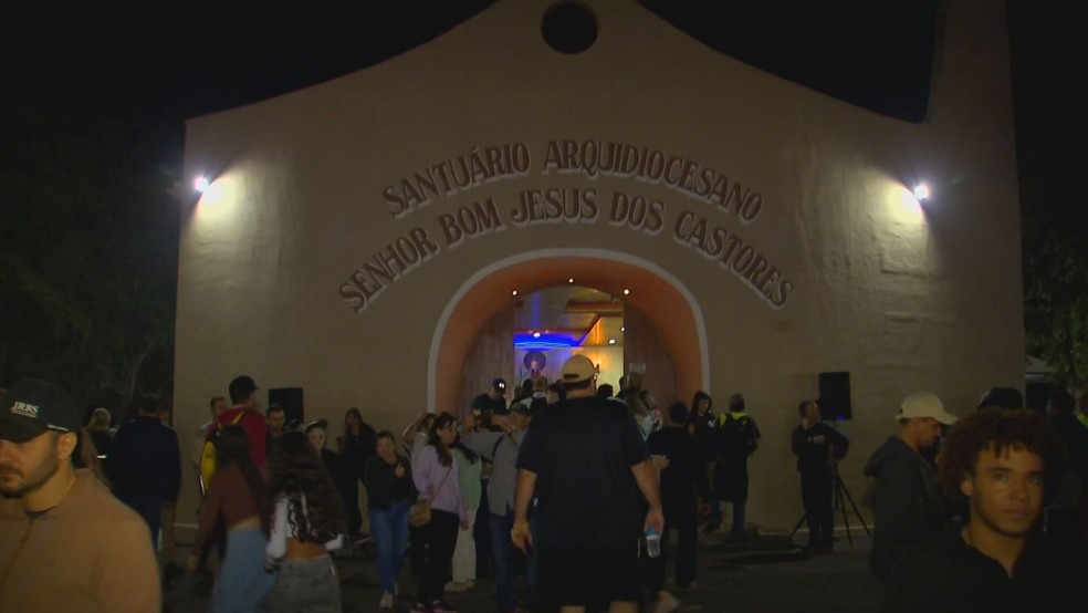 Santuário de Bom Jesus dos Castores, em Onda Verde (SP) — Foto: Reprodução/TV TEM