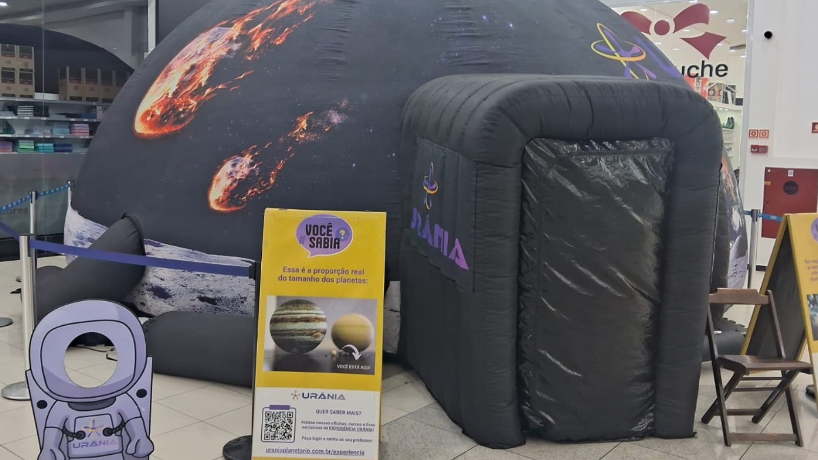 Pátio Limeira Shopping traz planetário com qualidade de cinema 