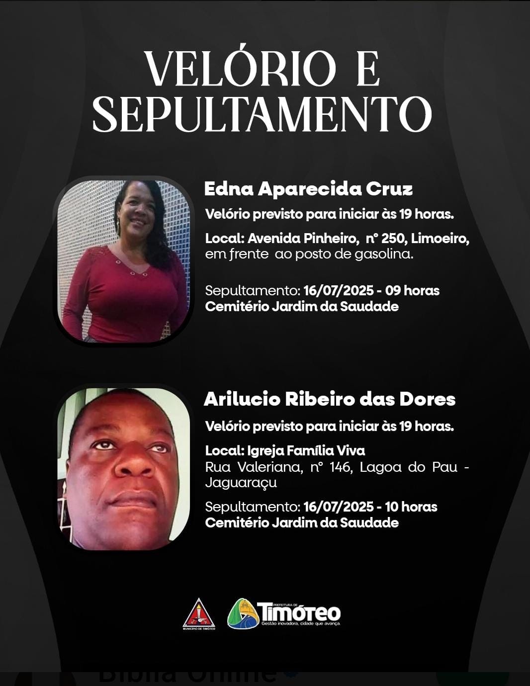 Prefeitura de Timóteo decreta luto oficial de três dias após acidente com duas mortes na BR-381