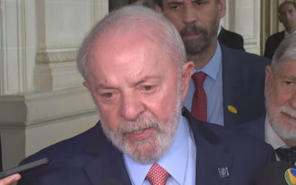 Lula está no Uruguai e falou sobre a discussão entre Trump e Zelensky na Casa Branca — Foto: Reprodução