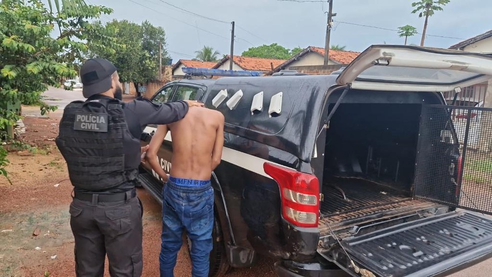 Integrante de facção que planejava mortes de rivais é preso durante operação em MT — Foto: Reprodução/PJC