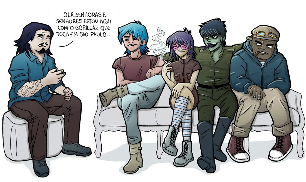 Converse gorillaz on sale integrantes