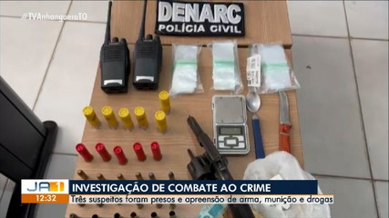 Três pessoas são presas por envolvimento com tráfico de drogas em Santa Fé do Araguaia