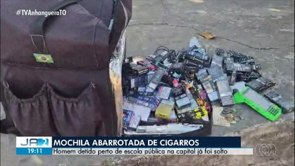 Homem é preso suspeito de entregar cigarros eletrônicos para estudantes