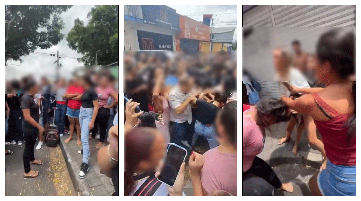 VÍDEO: discussão entre alunas provoca briga generalizada em frente a escola municipal em Barueri, Grande SP