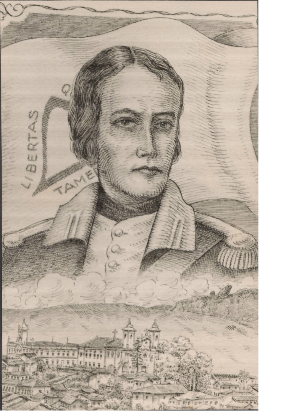 Retrato de Tiradentes — Foto: Arquivo Público Mineiro/Reprodução