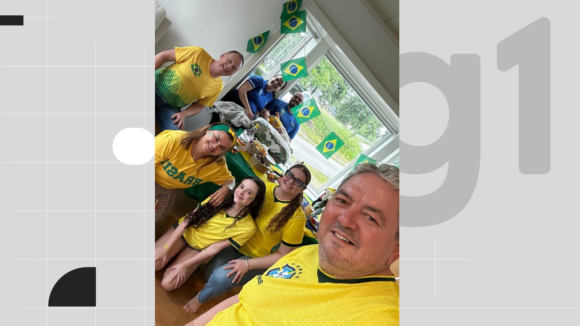Família paraibana vai assistir ao jogo do Brasil na Noruega com parentes noruegueses