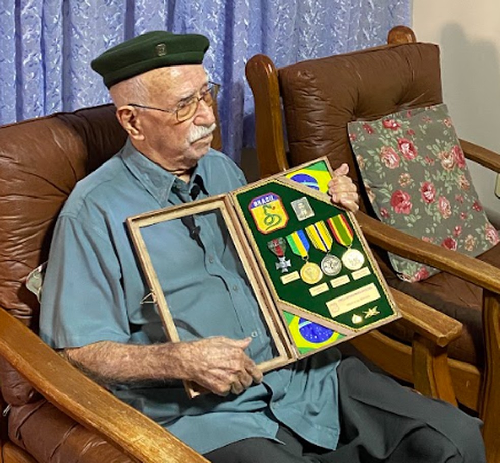 Veterano da Segunda Guerra Mundial faz 103 anos com festa no RJ — Foto: Divulgação