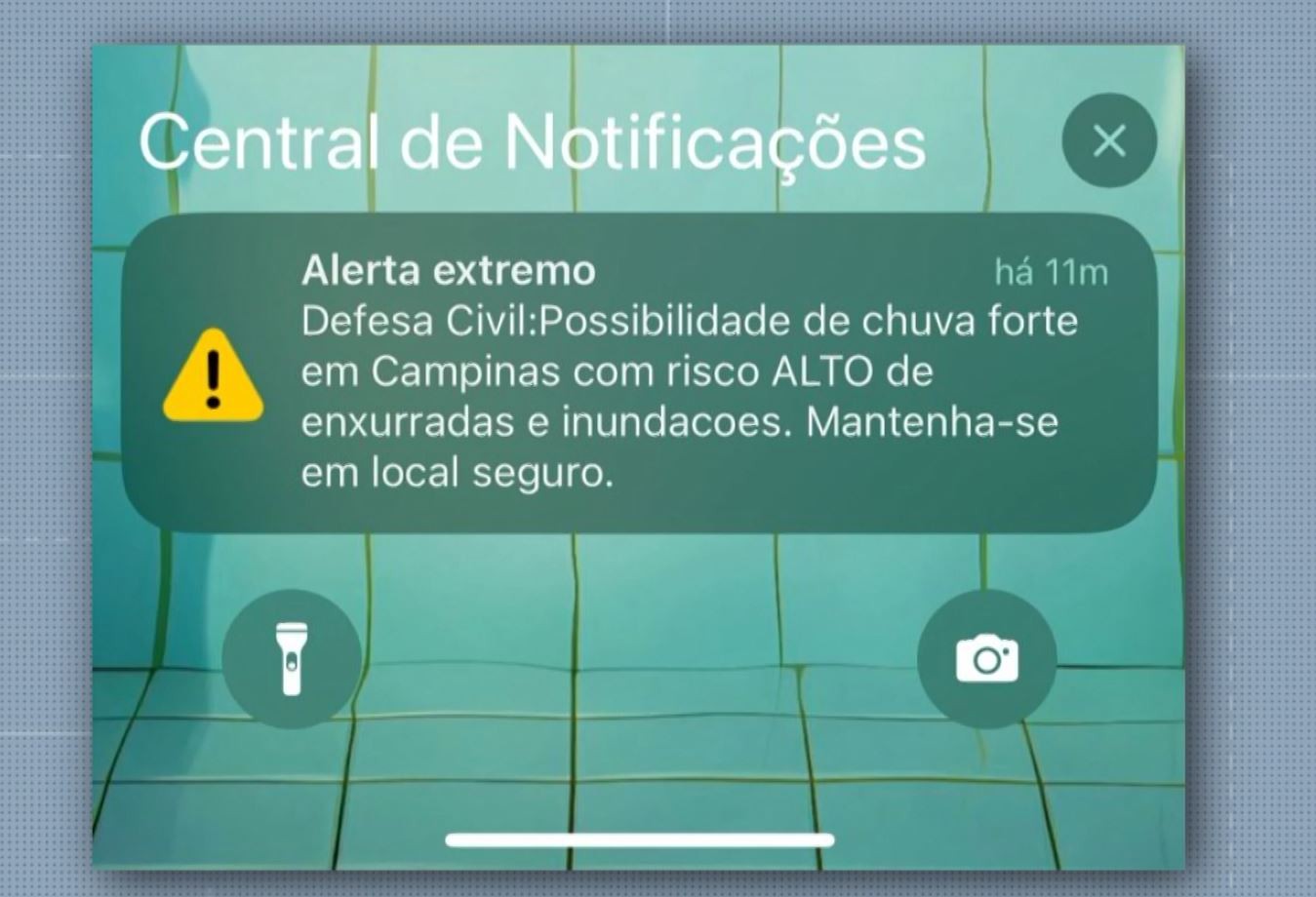 Entenda por que Defesa Civil enviou alerta sonoro inédito para enchentes em celulares de Campinas 